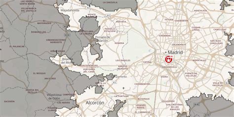 isochrone map of madrid.